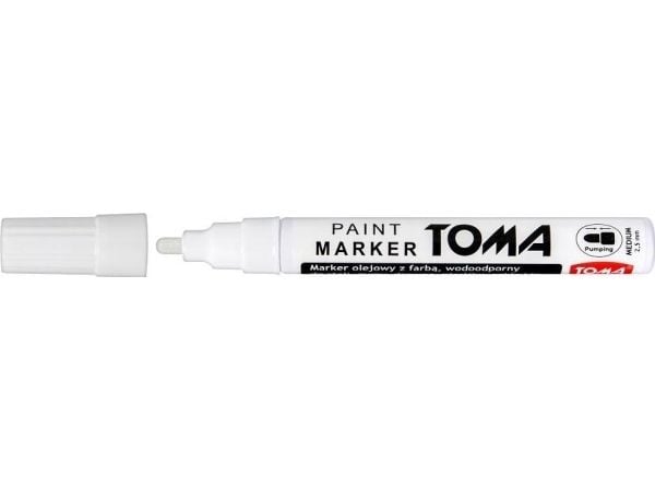 TOMA oljemarkør hvit