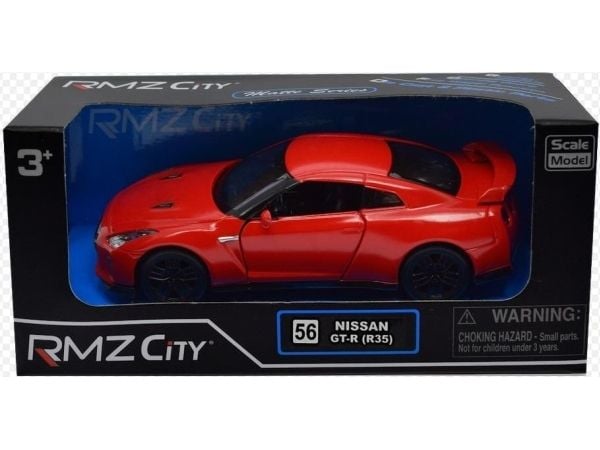 Metallmodell RMZ NIssan GT-R rød