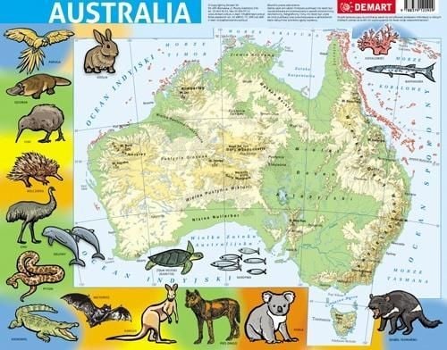 Demart puslespillramme - Australia (fysisk) Demart puslespillramme - Australia (fysisk)