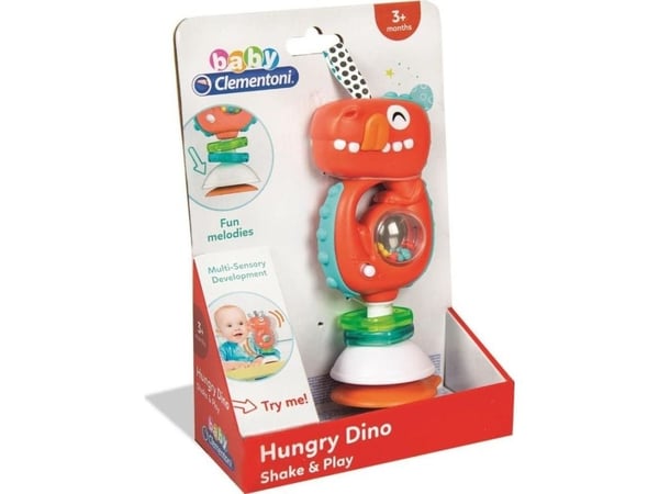 Clementoni - RATTLE B/O 15X7X22 CLM DINOSAUR B/C