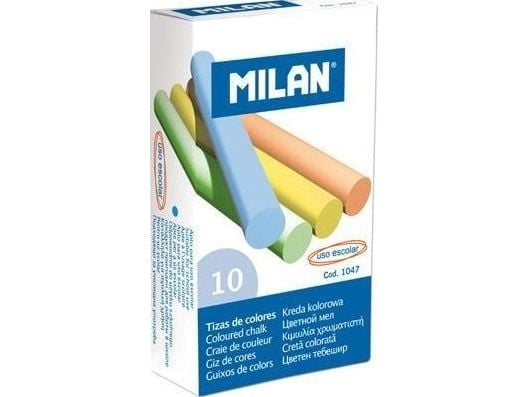 MILAN dammfritt tavelkrit färger 10-pack