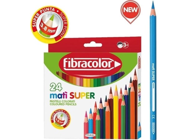 Fibracolor fargeblyanter Mati 24 farger (372942)