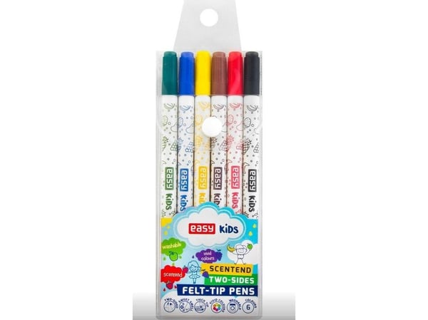 Easy Scented Scribbles kaksipuolinen 6 väriä