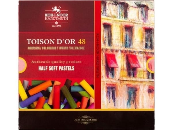 Koh I Noor Dry Half Pastellit 8546 Toison D'or 48 väriä Koh I Noor Dry Half Pastellit 8546 Toison D'or 48 väriä
