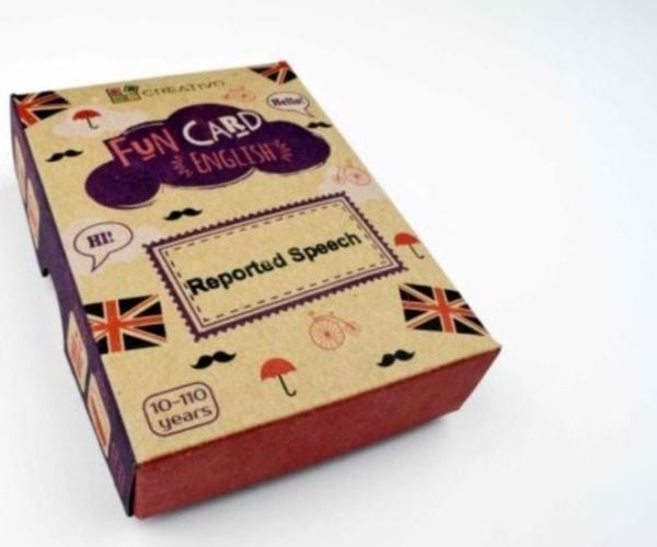 Creativo Fun Card engelska reported speech CREATIVO