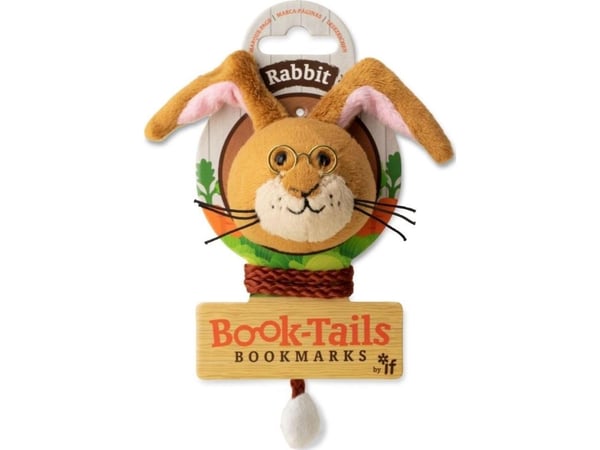 Book-Tails kanin plysj bokmerke