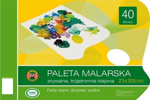 Koh I Noor maalauspaletti 23x30 repäisevä 40 arkkia