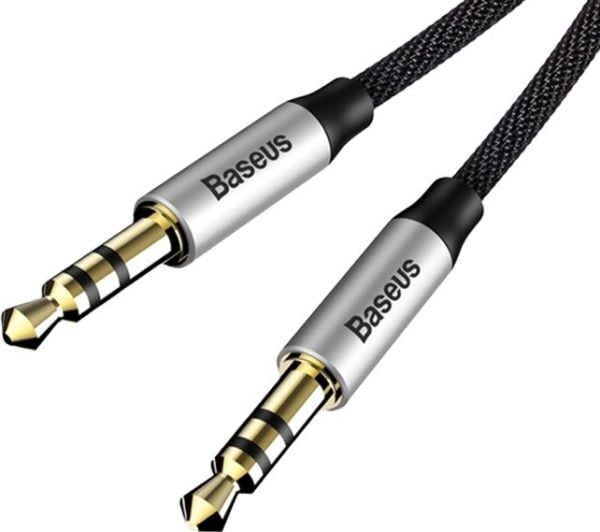 Baseus CAM30BS1, 3.5mm, Uros, 3.5mm, Uros, 1 m, Musta, Hopea