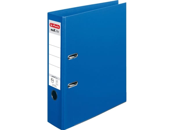 Herlitz 10834331, Polypropylen (PP), Blå, A4, 8 cm, 1 stykker