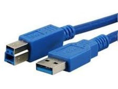 MediaRange - USB-kabel - USB Type B (hunn) til USB-type A (hann) - USB 3.0 - 5 m - blå
