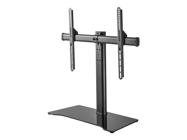 DELTACO ARM-1401 - Stativ - for LCD-TV - stål, herdet glass - svart - skjermstørrelse: 32"-55"