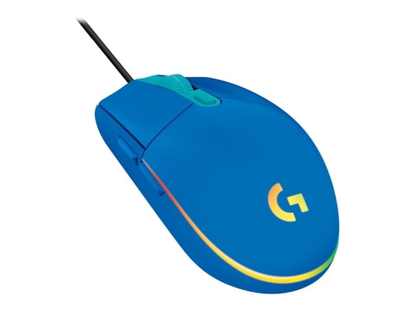 Logitech Gaming Mouse G203 LIGHTSYNC - Mus - optisk - 6 knapper - kablet - USB - blå