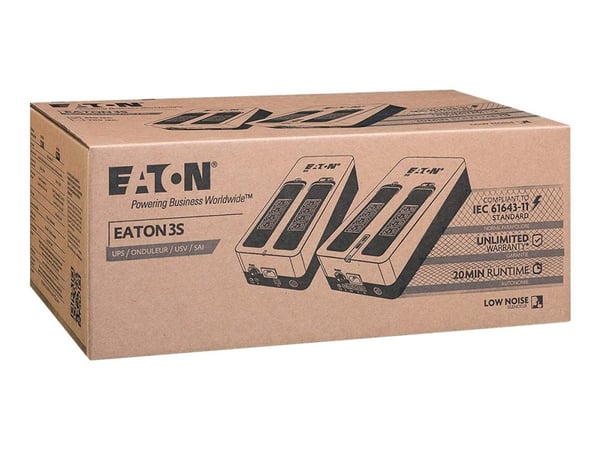 Eaton 3S 700 - UPS - AC 220-240 V - 420 watt - 700 VA - enkeltfase - USB - utgangskontakter: 8