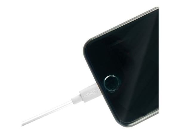 Lindy 31327, 2 m, Lightning, USB A, Valkoinen, Suora, Suora