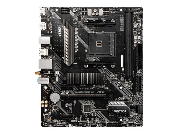MSI MAG A520M VECTOR WIFI - Emolevy - micro-ATX - Socket AM4 - AMD A520 piirisarja - USB 3.2 Gen 1 - Gigabit LAN, Wi-Fi, Bluetooth - sisäinen grafi...