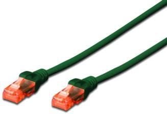 DIGITUS Professional - Koblingskabel - RJ-45 (hann) til RJ-45 (hann) - 10 m - UTP - CAT 6 - med støvel, uten hindringer - grønn
