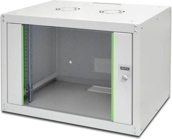 DIGITUS SoHoline DN-19 07-U-EC - Skap - veggmonterbar - grå, RAL 7035 - 7U - 19"