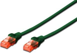 DIGITUS Professional - Koblingskabel - RJ-45 (hann) til RJ-45 (hann) - 10 m - UTP - CAT 6 - IEEE 802.3 - halogenfri, formstøpt, uten hindringer - g...