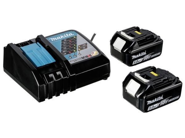 Makita DGA511RTJ - Vinkelsliper - trådløs - 125 mm - 2x 5ah batteri og lader