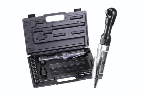 Aerotec AeroTEC 201354 krom trykkluft skralle-nøkkel 1/2 (12,5 mm) 6,3 bar, koffert
