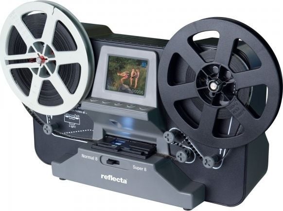 Reflecta Super 8 Normal 8 filmskanner 1440 x 1080 piksler Super 8 rullfilmer, Normal 8 rullfilmer, TV-utgang, minnekortspor, display, digitaliserin...