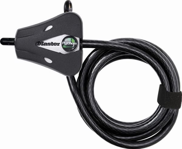 MASTER LOCK 8417EURDPRO, Kabellås, Svart, Stål, Vinyl, Vinyl, Stål, 1800 mm