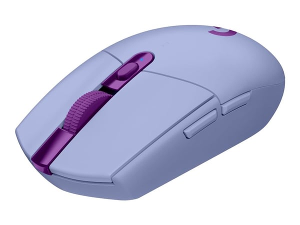 Logitech G G305 - Mus - optisk - 6 knapper - trådløs - 2.4 GHz - USB trådløs mottaker - lilla