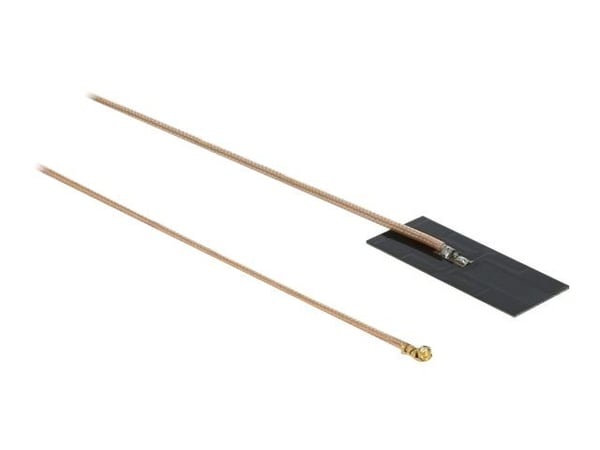 DeLOCK WLAN 802.11 ac/ax/a/h/b/g/n Antenne MHF I plugg 0,5 - 1,2 dBi RG-178 1 m PCB intern selvklebende - Antenne - Smart Home - 0,5 - 1,2 dBi - se...