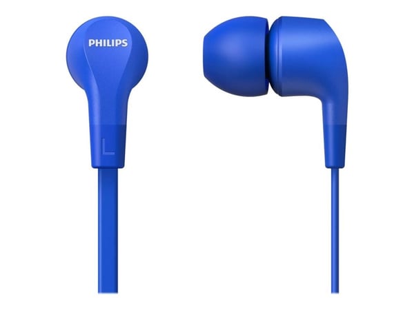 Philips TAE1105BL - Ørepropper med mikrofon - i øret - kablet - 3,5 mm jakk - blå