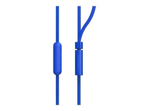 Philips TAE1105BL - Ørepropper med mikrofon - i øret - kablet - 3,5 mm jakk - blå