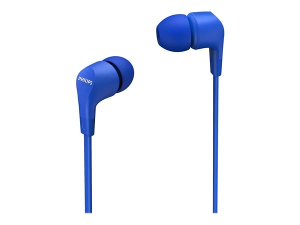 Philips TAE1105BL - Ørepropper med mikrofon - i øret - kablet - 3,5 mm jakk - blå