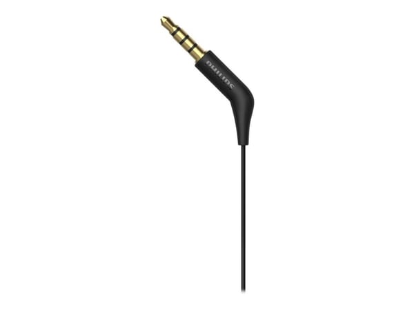 Philips TAE1105BK - Ørepropper med mikrofon - i øret - kablet - 3,5 mm jakk - svart