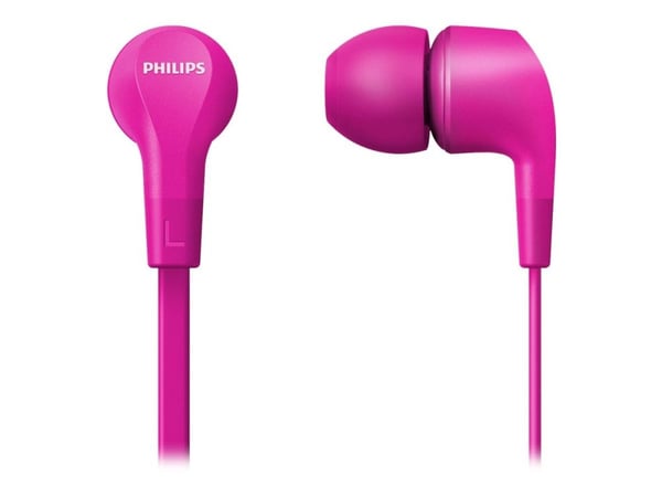 Philips TAE1105PK - Ørepropper med mikrofon - i øret - kablet - 3,5 mm jakk - rosa