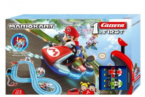 Carrera RC Nintendo Mario Kart, Kjøretøy og banesett, 3 år, Plast, Blå, Grønn, Rød