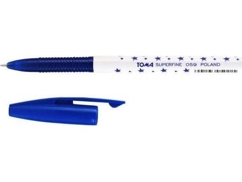 Superfine penn 0,5 mm blå (30 stk) TOMA