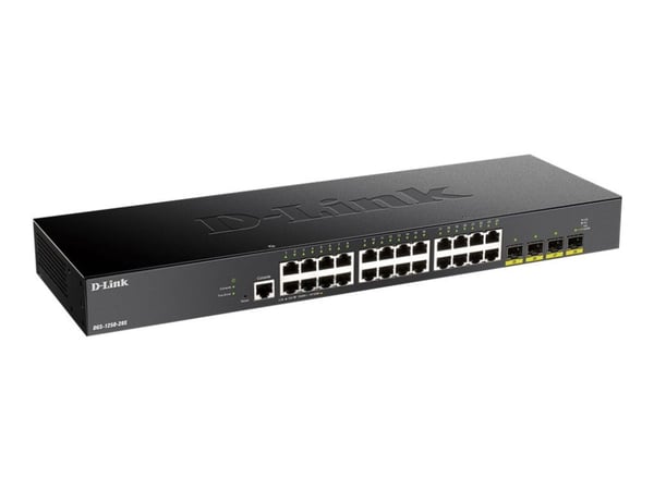D-Link DGS 1250-28X - Switch - L3 Lite - smart - 24 x 10/100/1000 + 4 x 10 Gigabit SFP+ - rackmonterbar