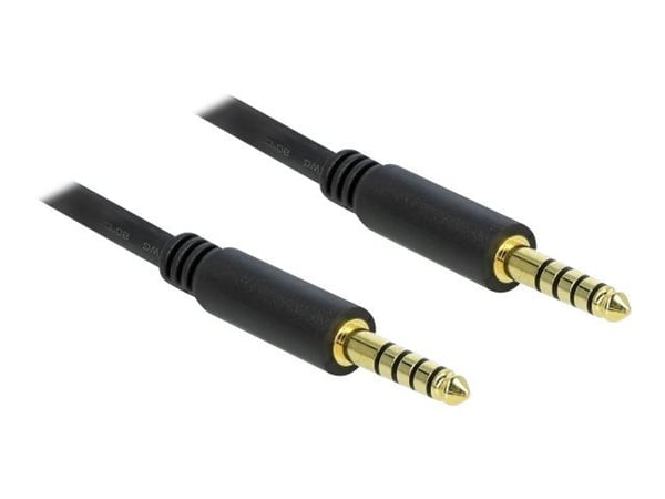 DeLOCK 85790, 4.4mm, Uros, 4.4mm, Uros, 0,5 m, Musta