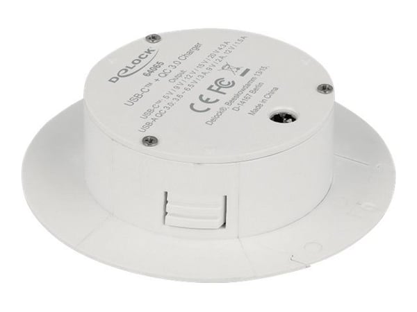 DeLOCK 64065, Sisätila, DC, 12 V, Valkoinen