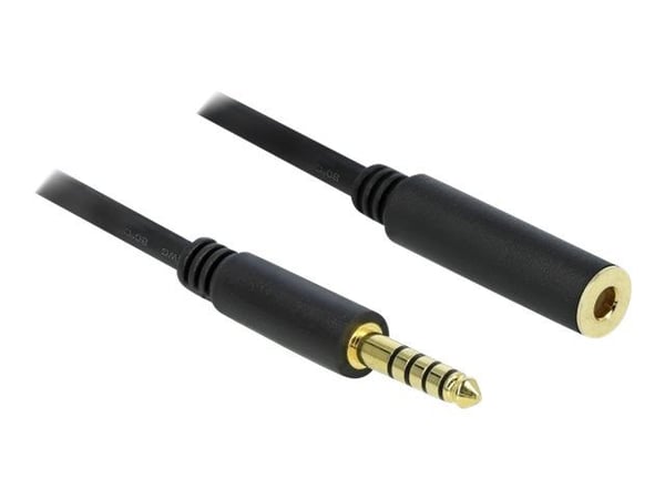 DeLOCK 85797, 4.4mm, Naaras, 4.4mm, Uros, 2 m, Musta