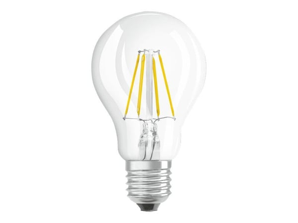 OSRAM SUPERSTAR CLASSIC A - LED-filamentlyspære - form: A60 - klar finish - E27 - 5 W (ekvivalent 40 W) - klasse F - varmt hvitt lys - 2700 K