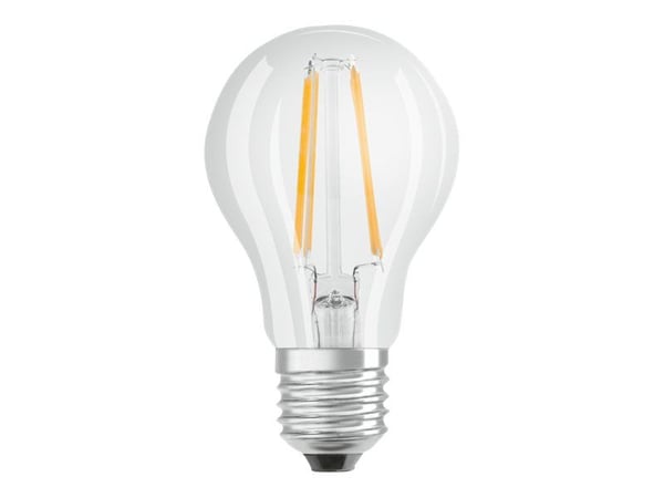 OSRAM STAR CLASSIC A - LED-glödlampa med filament - form: A60 - klar finish - E27 - 4 W (motsvarande 40 W) - klass E - varmt vitt ljus - 2700 K OSRAM STAR CLASSIC A - LED-glödlampa med filament - form: A60 - klar finish - E27 - 4 W (motsvarande 40 W) - klass E - varmt vitt ljus - 2700 K