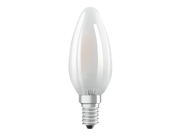 OSRAM STAR CLASSIC B - LED-filamentlyspære - form: B35 - mattslipt finish - E14 - 4 W (ekvivalent 40 W) - klasse E - varmt hvitt lys - 2700 K