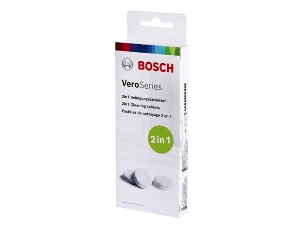 Bosch TCZ8001A, Puhdistustabletti, Valkoinen, 10 kpl