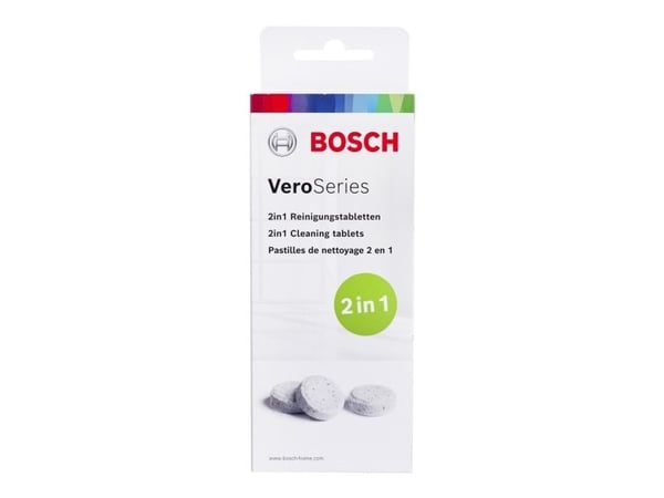 Bosch TCZ8001A, Puhdistustabletti, Valkoinen, 10 kpl