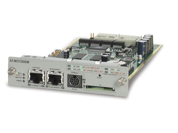 Allied Telesis AT-MCF2000M - Adapter for fjernstyrt administrasjon - 1GbE, RS-232 - 1000Base-T - for AT MCF2000 Multi-Channel Modular Media Chassis