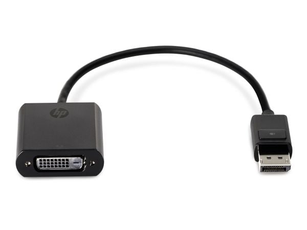 HP - DVI-kabel - DisplayPort (hane) till DVI-D (hona) - 19 cm - för Elite 600 G9, 800 G9, t655; EliteDesk 80X G8; Pro t550; ProOne 440 G9; Workstat...