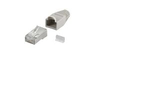 Goobay 68746, RJ-45, Grå, Hankjønn, Rett, Cat5e, S/UTP (STP)
