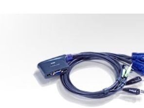 ATEN 2-Port USB KVM Switch, 2048 x 1536 pikseliä, Sininen