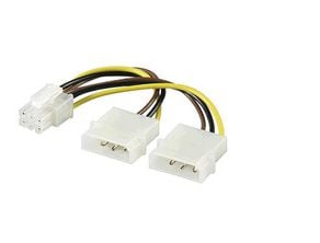 Microconnect PI1919, PCI-E (6-pin), 0,2 m, Uros, Naaras, Suora, Suora