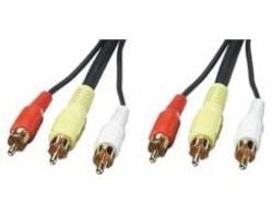 Lindy 35546, 20 m, 3 x RCA, 3 x RCA, Musta, 2x RCA, Uros/uros